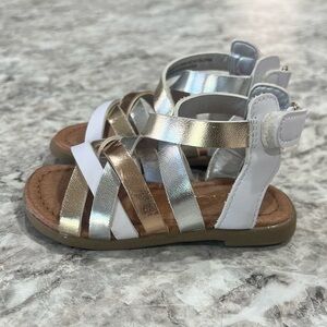 Toddler Girls Gold Tone Sandals